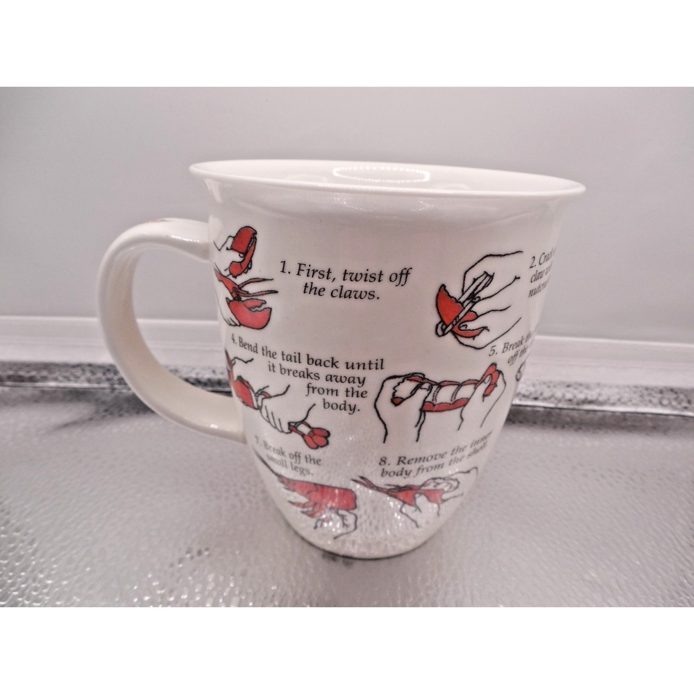 DCI "How to Eat a Lobster"  Coffee / Tea Cup / Mug  16 oz - Picture 3 of 7